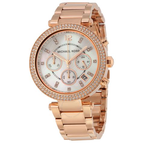 rose gold and white michael kors digital watch|mk rose gold watch women's.